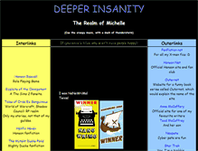 Tablet Screenshot of deeperinsanity.info